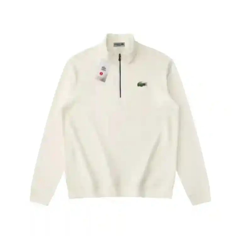 Round Neck Semi Zipper Hoodie