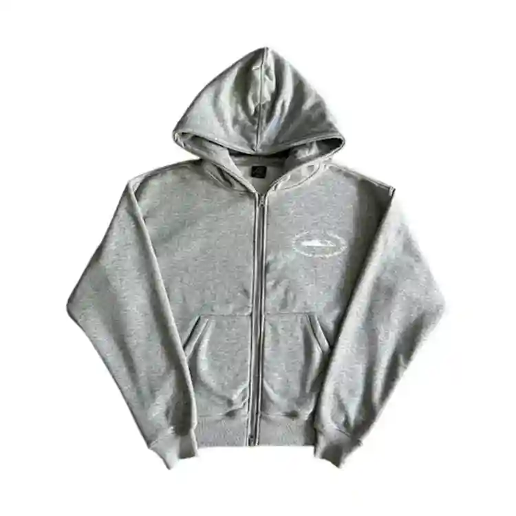 Grey Zipper Sweatshirt
